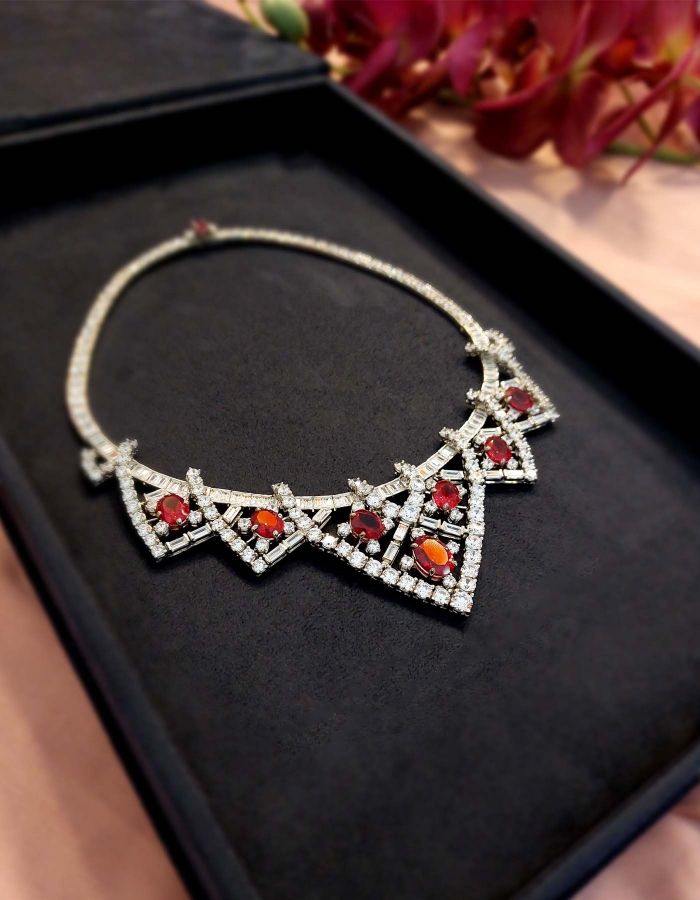 red ruby necklace