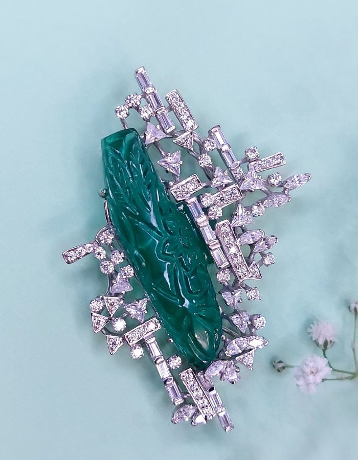silver brooch