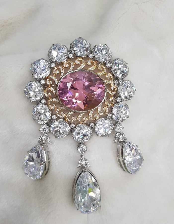 pink brooch