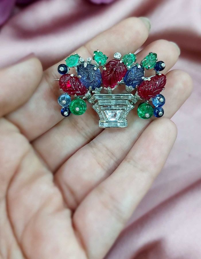 cartier tutti frutti brooch