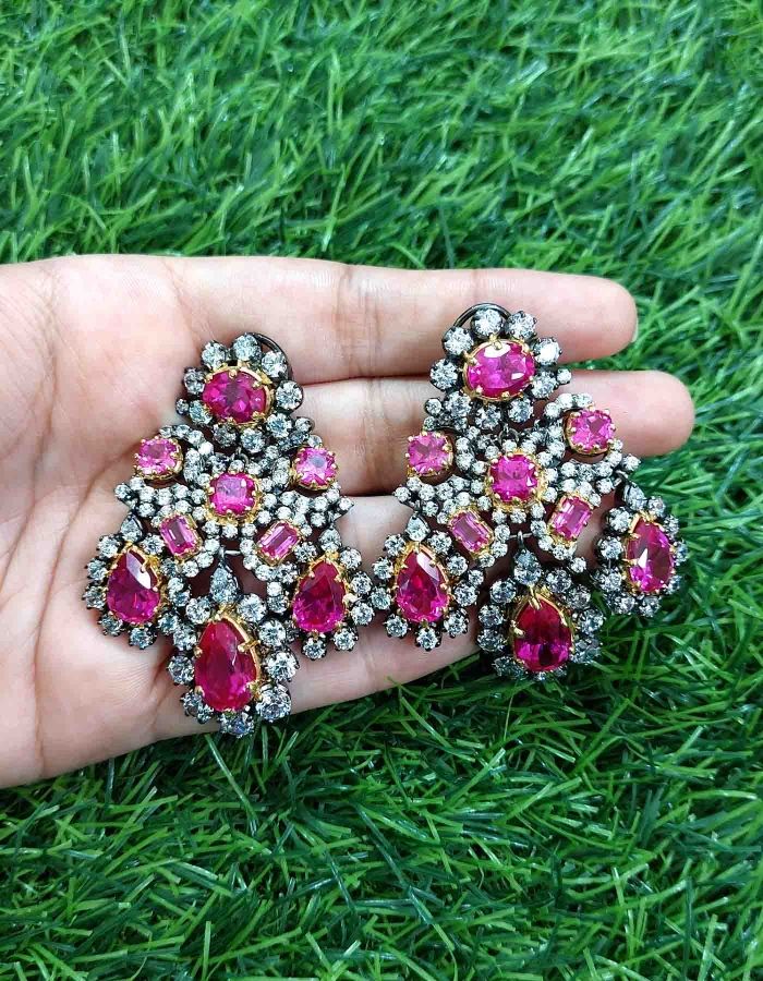 swarovski drop earrings