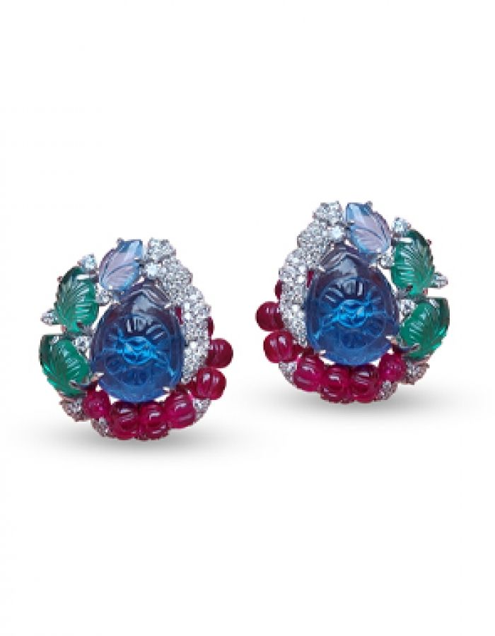 art deco earrings stud