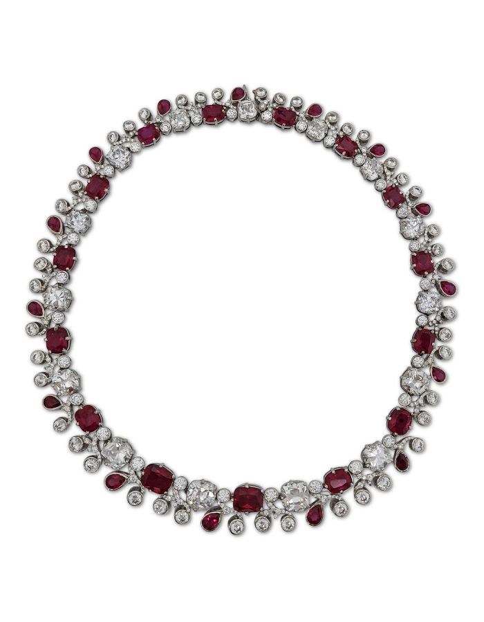 ruby birthstone necklace