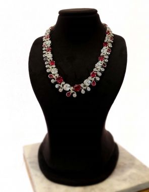 ruby statement necklace