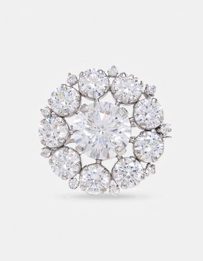 CZ brooch